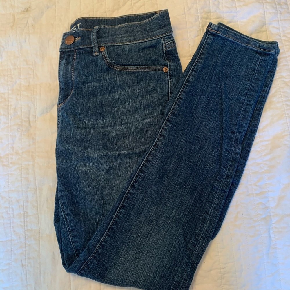 loft modern skinny jeans